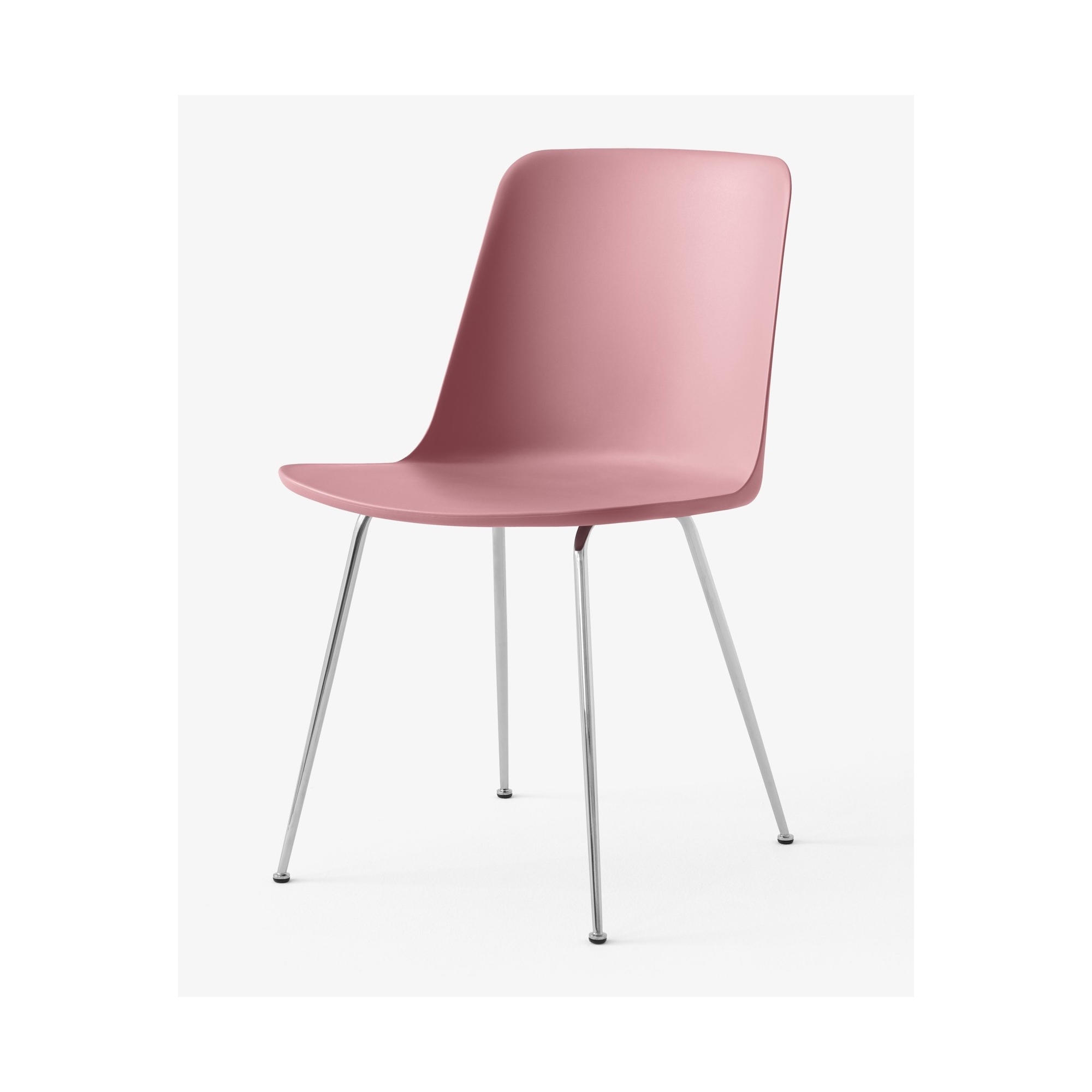 Soft pink / chrome – Rely chair HW6 - &Tradition