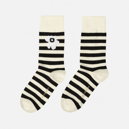 EPUISE - Chaussettes Kasvaa Tasaraita Unikko One 199 - Marimekko