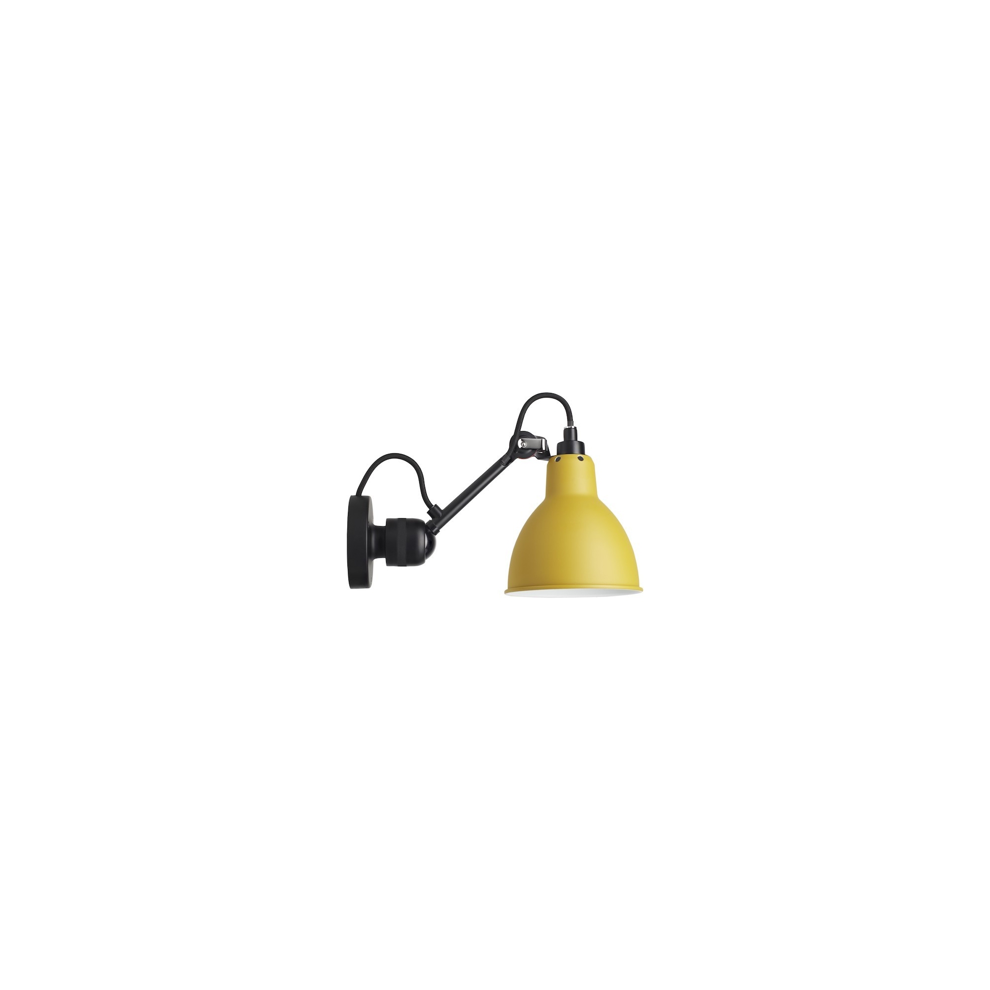 black / round yellow - Gras 304 - wall lamp - DCW éditions