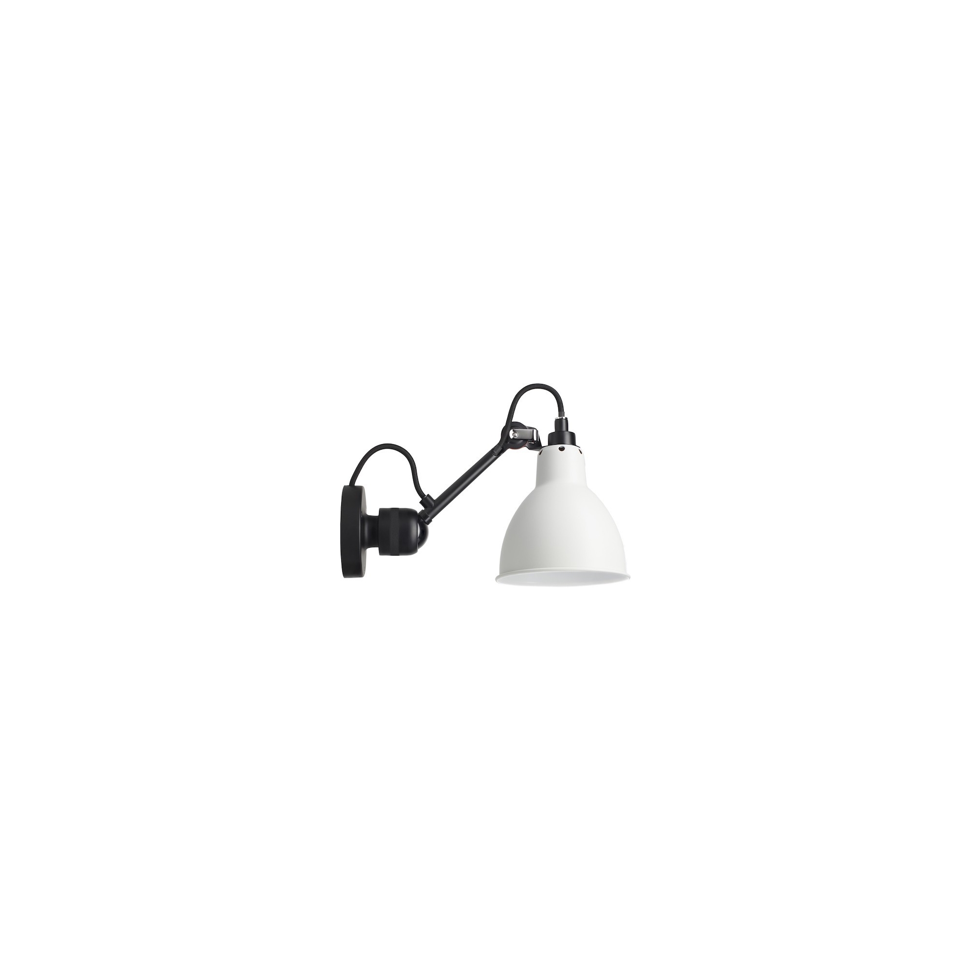 black / round white - Gras 304 - wall lamp - DCW éditions