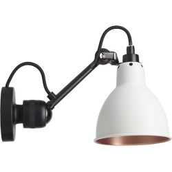 black / round white, copper inside - Gras 304 - wall lamp - DCW éditions