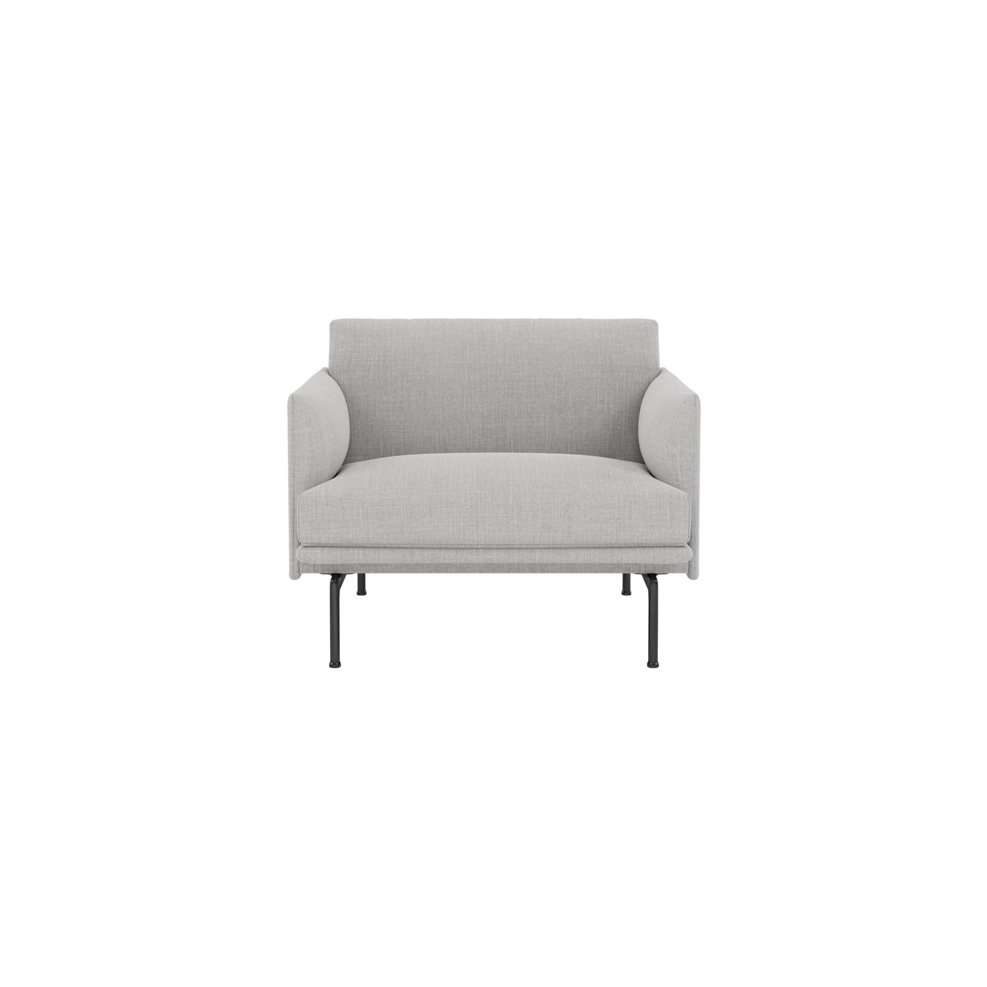 Fauteuil Outline – tissu Remix 123 - Muuto