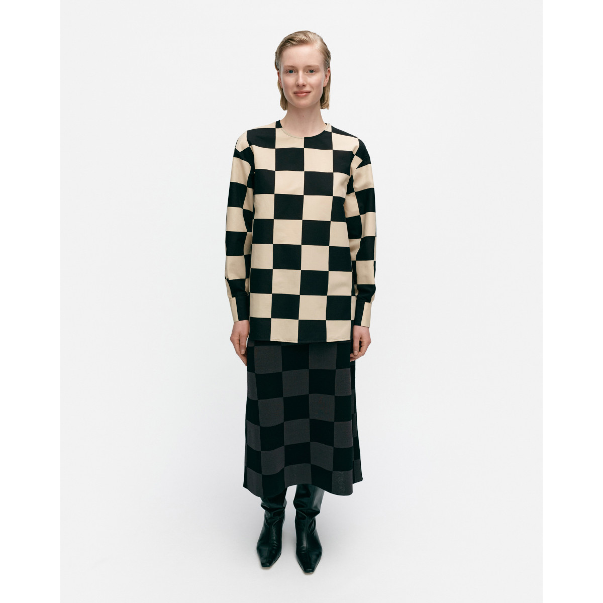 SOLD OUT - Reuna Kukko Ja Kana tunic 890 - Marimekko