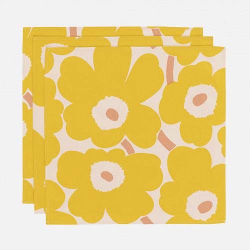 EPUISE - Serviettes de table 42x42cm Unikko 120, 3 pcs - Marimekko