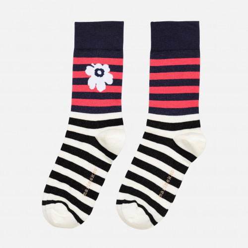 EPUISE - Chaussettes Kasvaa Tasaraita Unikko 351 - Marimekko