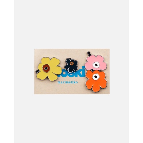 SOLD OUT - Unikko Pumpuli pin set 001(flowers) - Marimekko