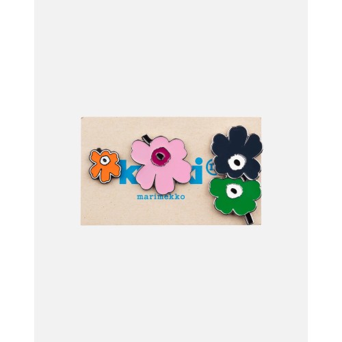 SOLD OUT - Unikko Pumpuli pin set 002 - Marimekko