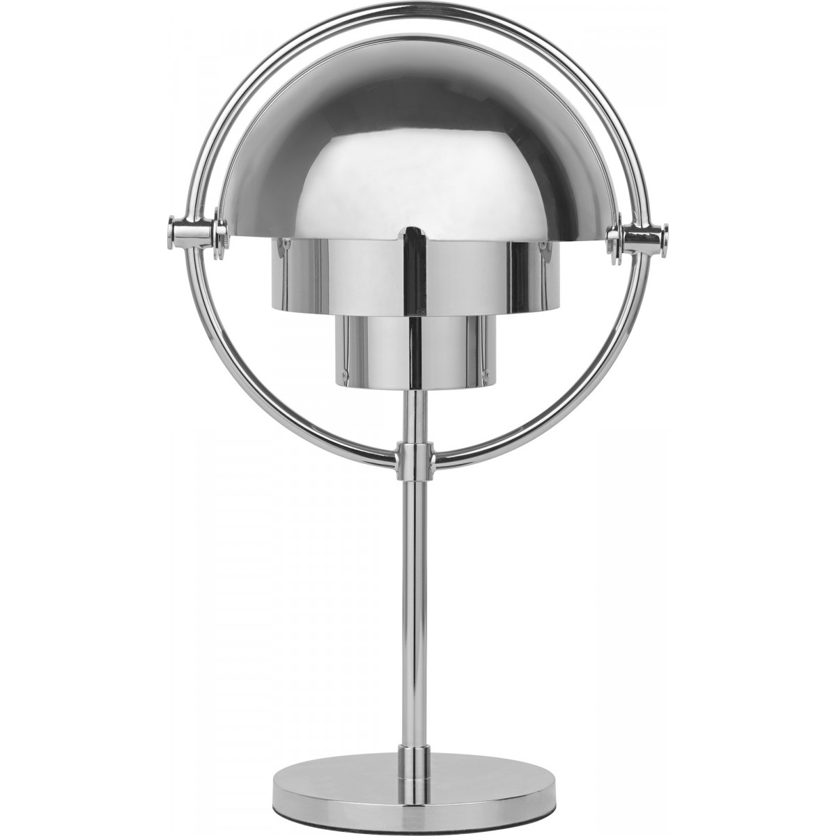 Gubi – Multi-lite portable lamp, chrome and chrome