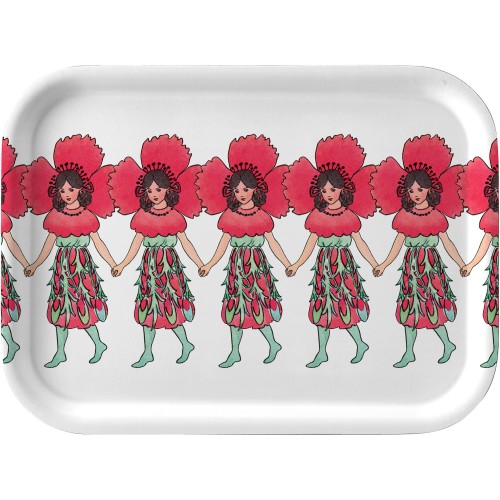 Elsa Beskow Tray – 20 x 27 cm – Poppy - Design House Stockholm