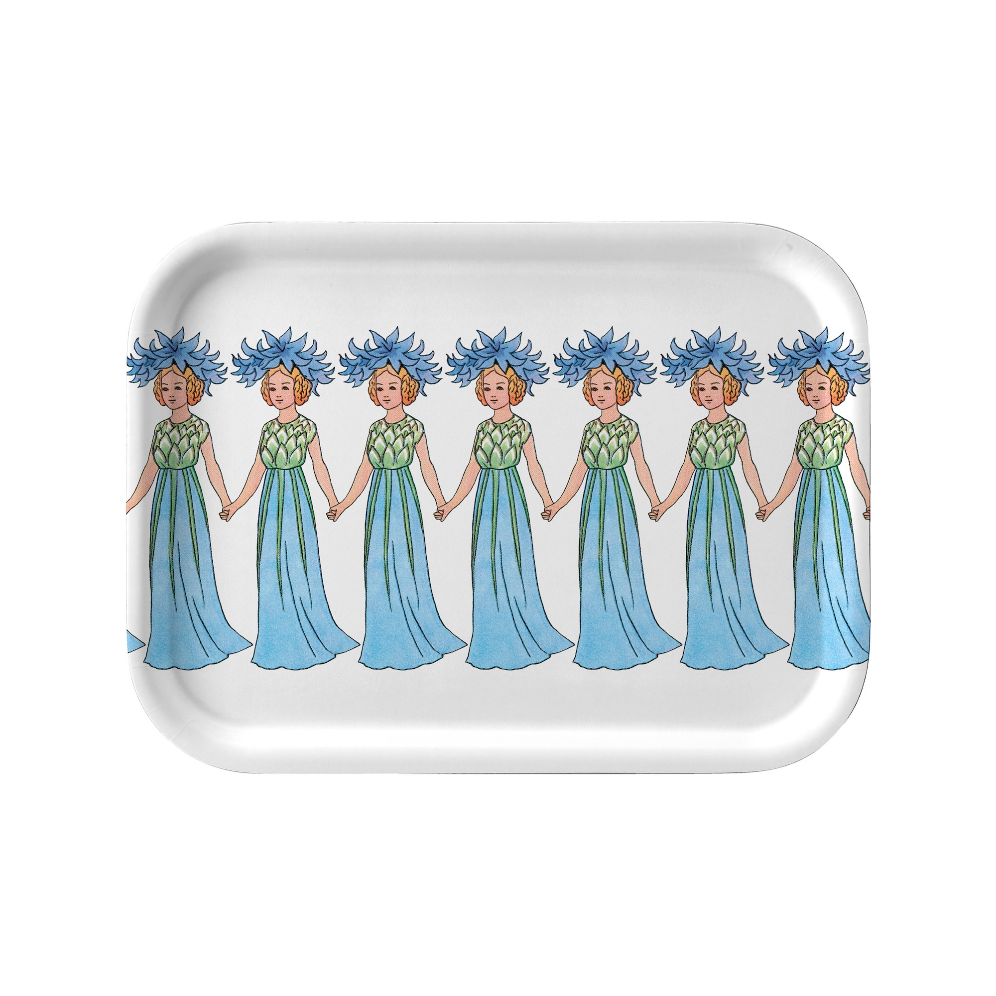 Elsa Beskow Tray – 20 x 27 cm – Cornflower - Design House Stockholm