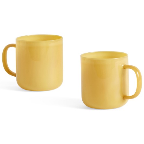 300 ml set of 2 mug jade yellow – Borosilicate - HAY