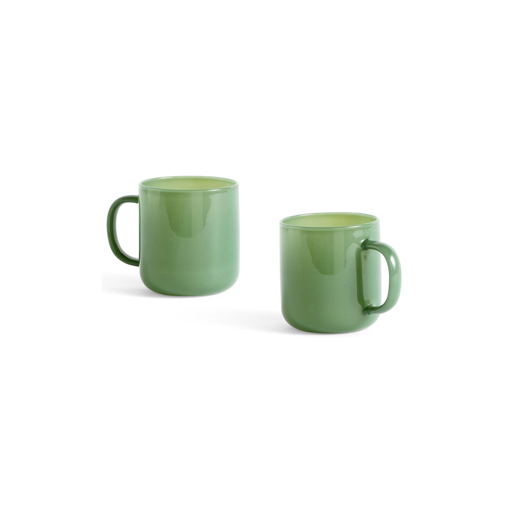 300 ml set of 2 mug jade green – Borosilicate - HAY