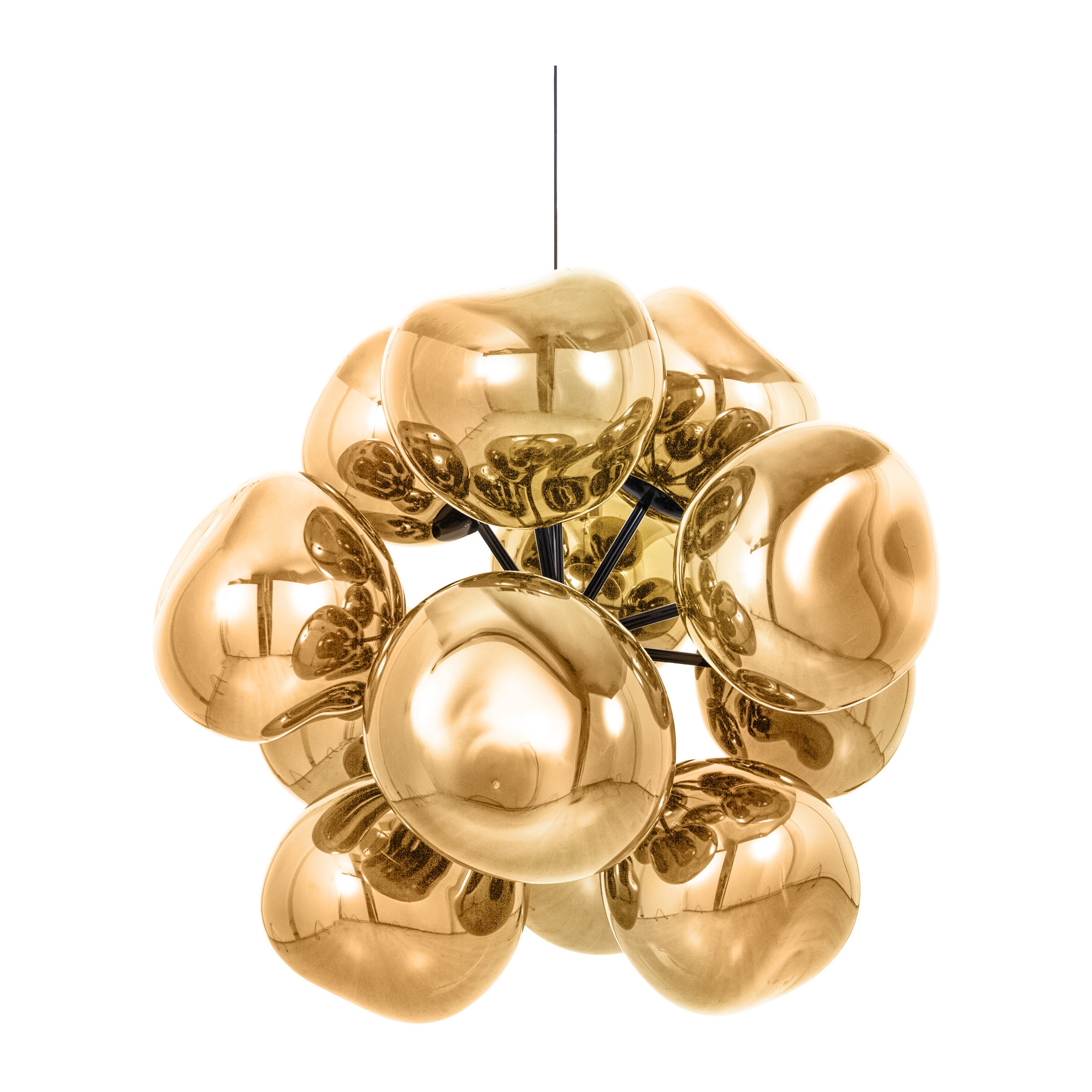 Melt Burst Chandelier – Gold - Tom Dixon