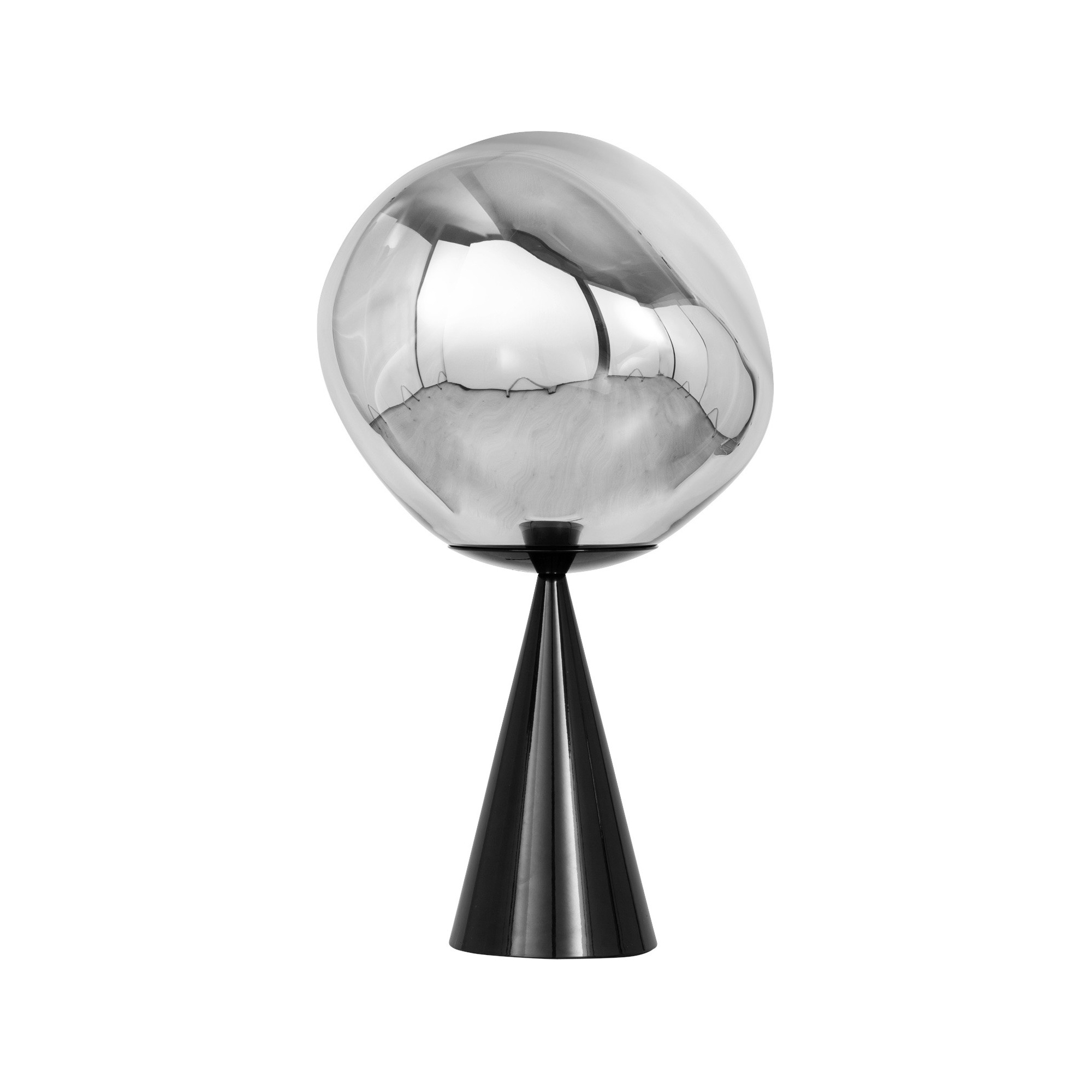 Melt Table lamp – Cone Fat – Chrome - Tom Dixon