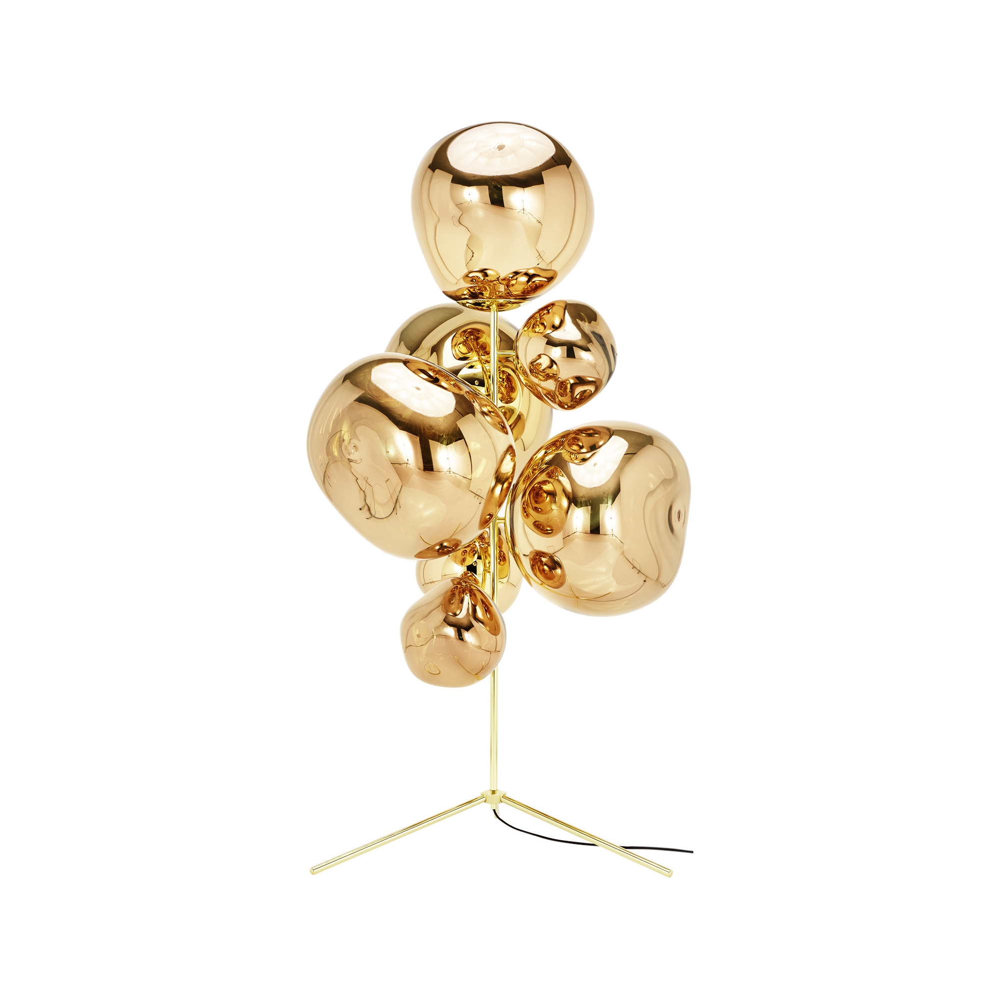 Melt Floor lamp – Chandelier – Gold - Tom Dixon