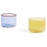 set de 2 verres 200ml Jaune clair et blanc – Tint - HAY