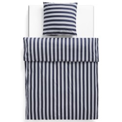 Été duvet cover 140x200cm – midnight blue and light grey – Hay