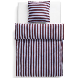 Été duvet cover 140x200cm – bordeaux and sky blue – Hay