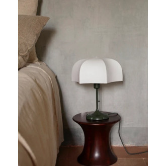 Poem table lamp - white / grass green - Ferm Living