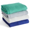 SOLD OUT WAFFLE Bath towel - Vibrant blue 70 x 140 cm - HAY