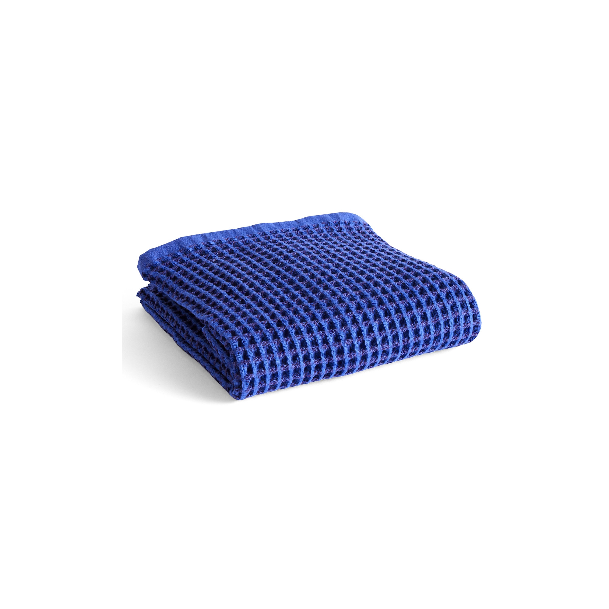 SOLD OUT WAFFLE Bath towel - Vibrant blue 70 x 140 cm - HAY