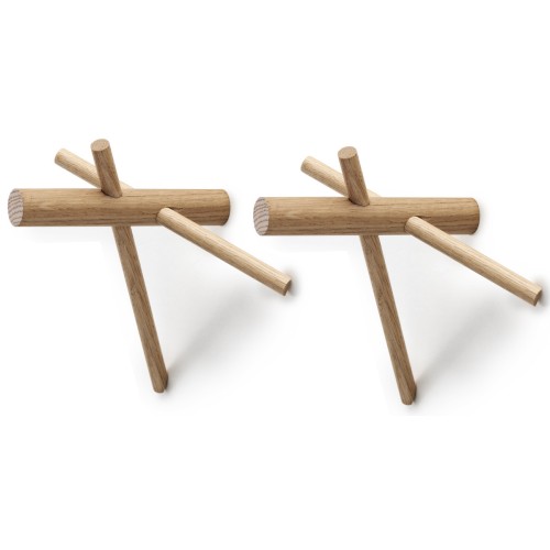 Set de 2 crochets Sticks - Nature - Normann Copenhagen