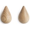 Set of 2 Dropit hooks small - Oak - Normann Copenhagen