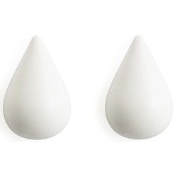 Set de 2 grands crochets Dropit - Blanc - Normann Copenhagen