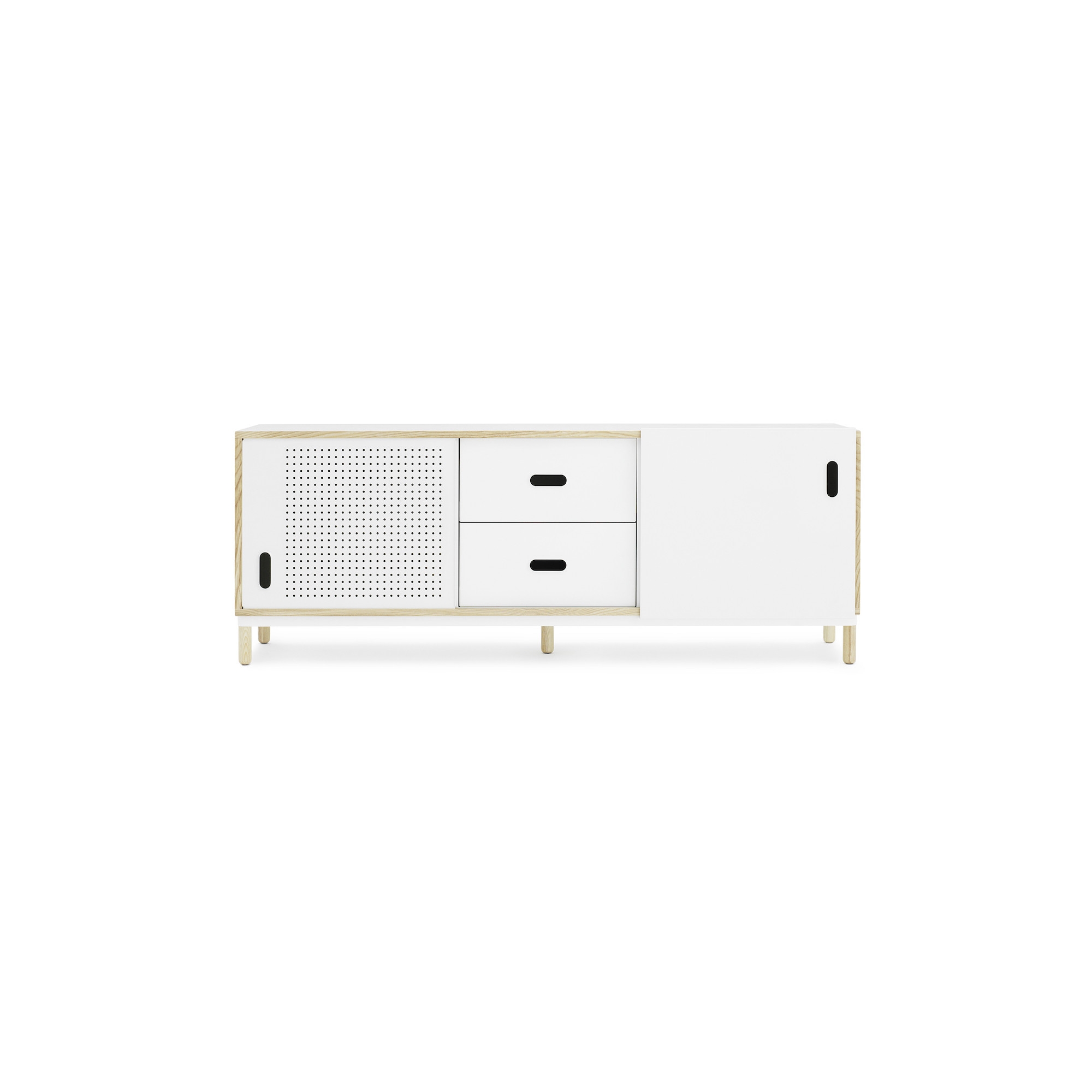 White - Kabino sideboard with drawers - Normann Copenhagen