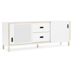 White - Kabino sideboard with drawers - Normann Copenhagen