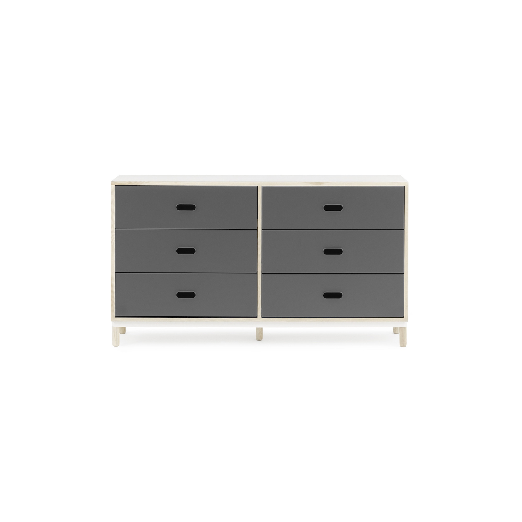 Grey - Kabino dresser with 6 drawers - Normann Copenhagen