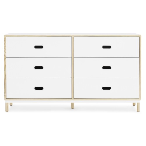 White - Kabino dresser with 6 drawers - Normann Copenhagen