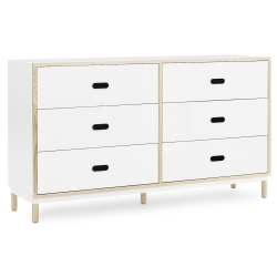 White - Kabino dresser with 6 drawers - Normann Copenhagen