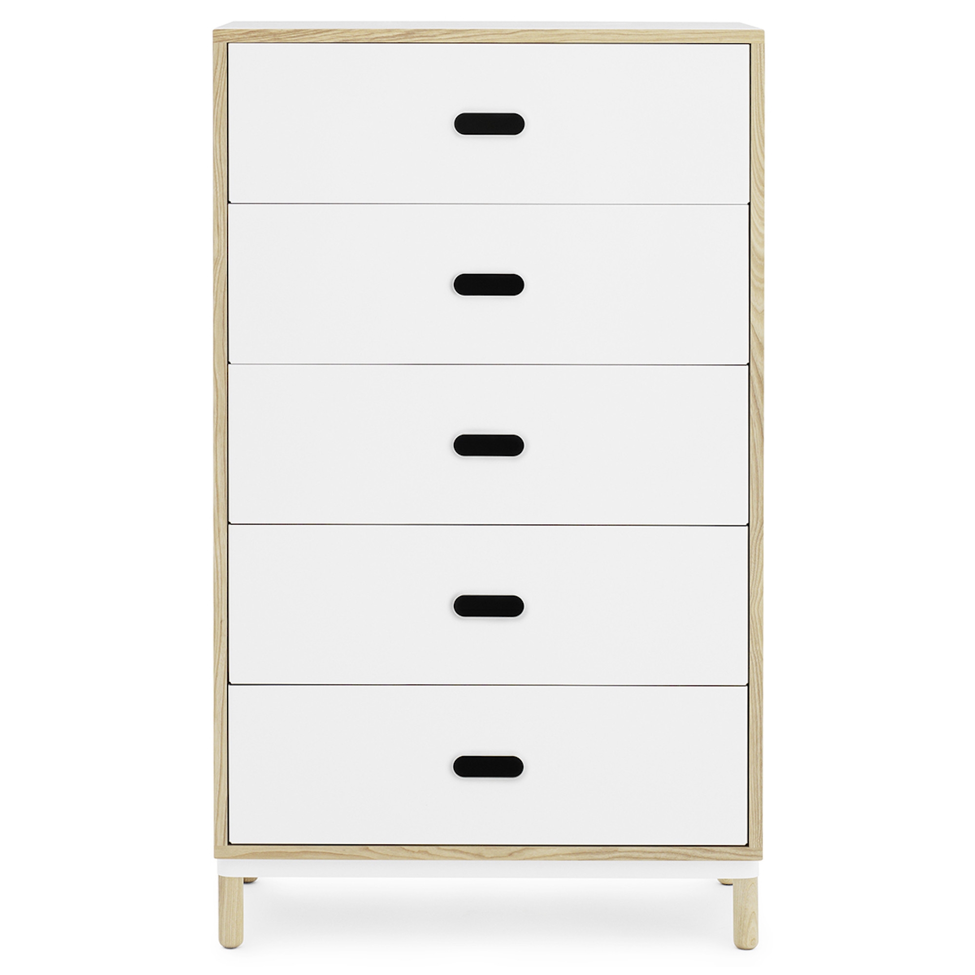 White - Kabino dresser with 5 drawers - Normann Copenhagen