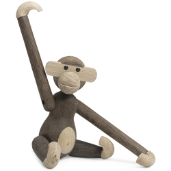 Small - H20cm - smoked oak - monkey - Kay Bojesen