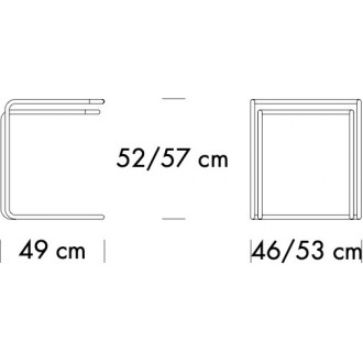 B97 Tables set - Black beech (smooth surface)