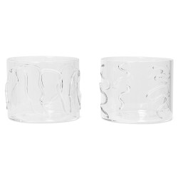 set de 2 verres Doodle - bas - Ferm Living