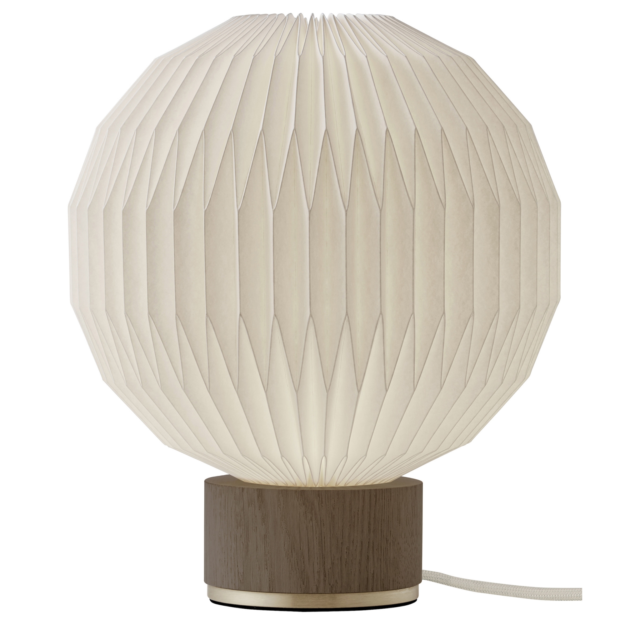 XS - smoked oak / paper shade - 375 table lamp - Le Klint