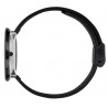 Ø34mm - black mesh strap / white dial / brushed steel bezel - Station watch