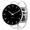 City Hall watch - 40mm - steel/black, bangle