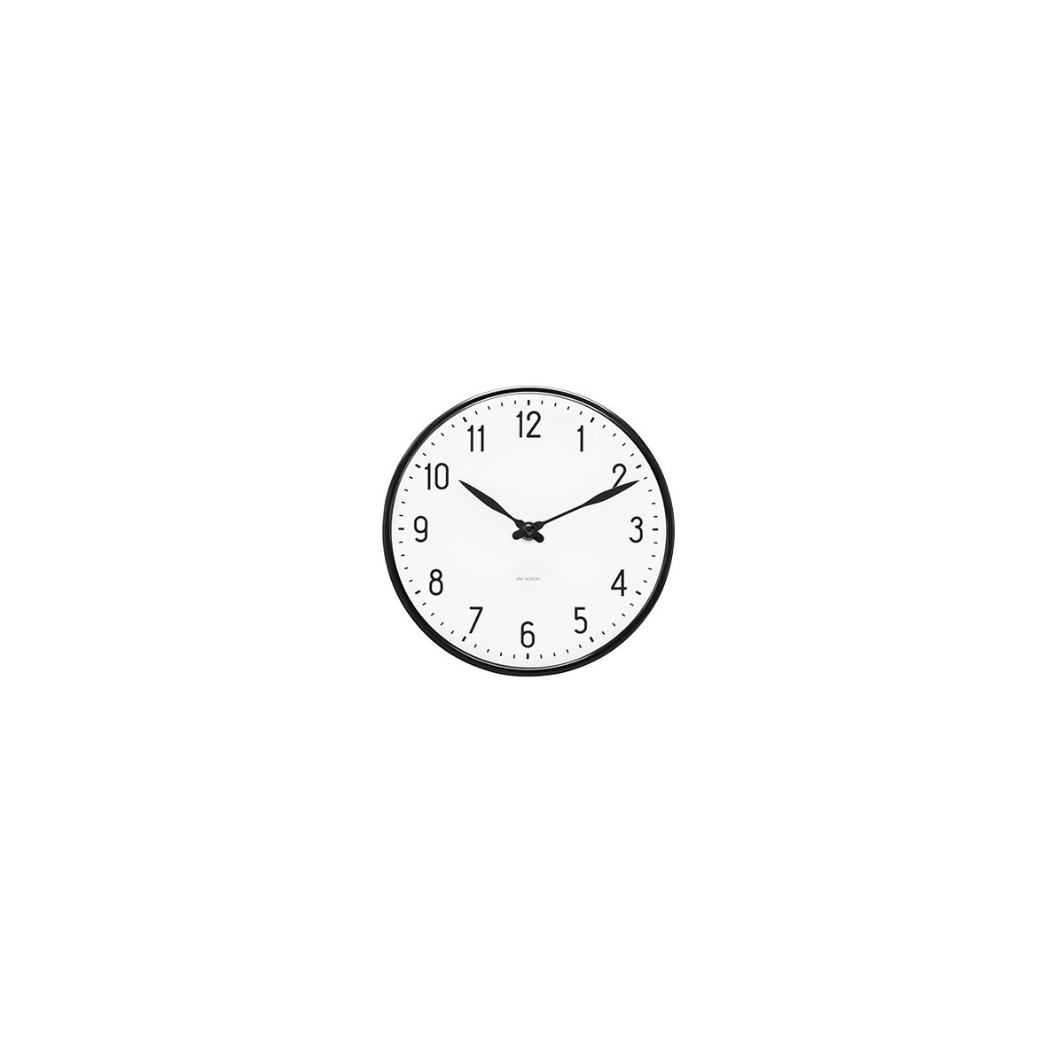 16cm - AJ Station wallclock - black edge