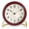 AJ Station alarm clock - burgundy - Arne Jacobsen