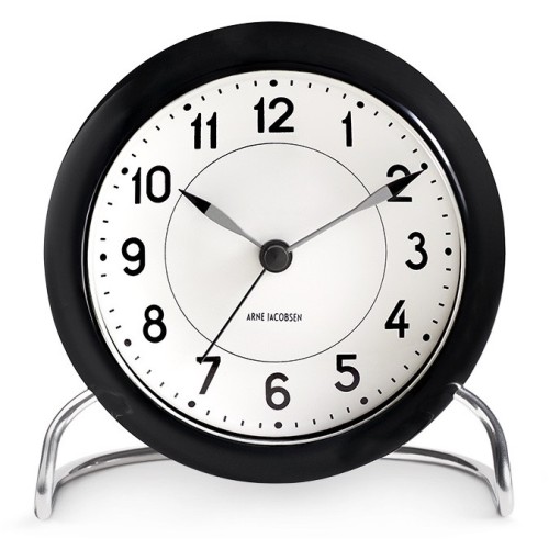 ADVENT CALENDAR - N° 16 & 17 - AJ Station alarm clock - black - Arne Jacobsen