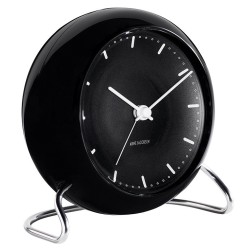 AJ City Hall alarm clock - black - Arne Jacobsen