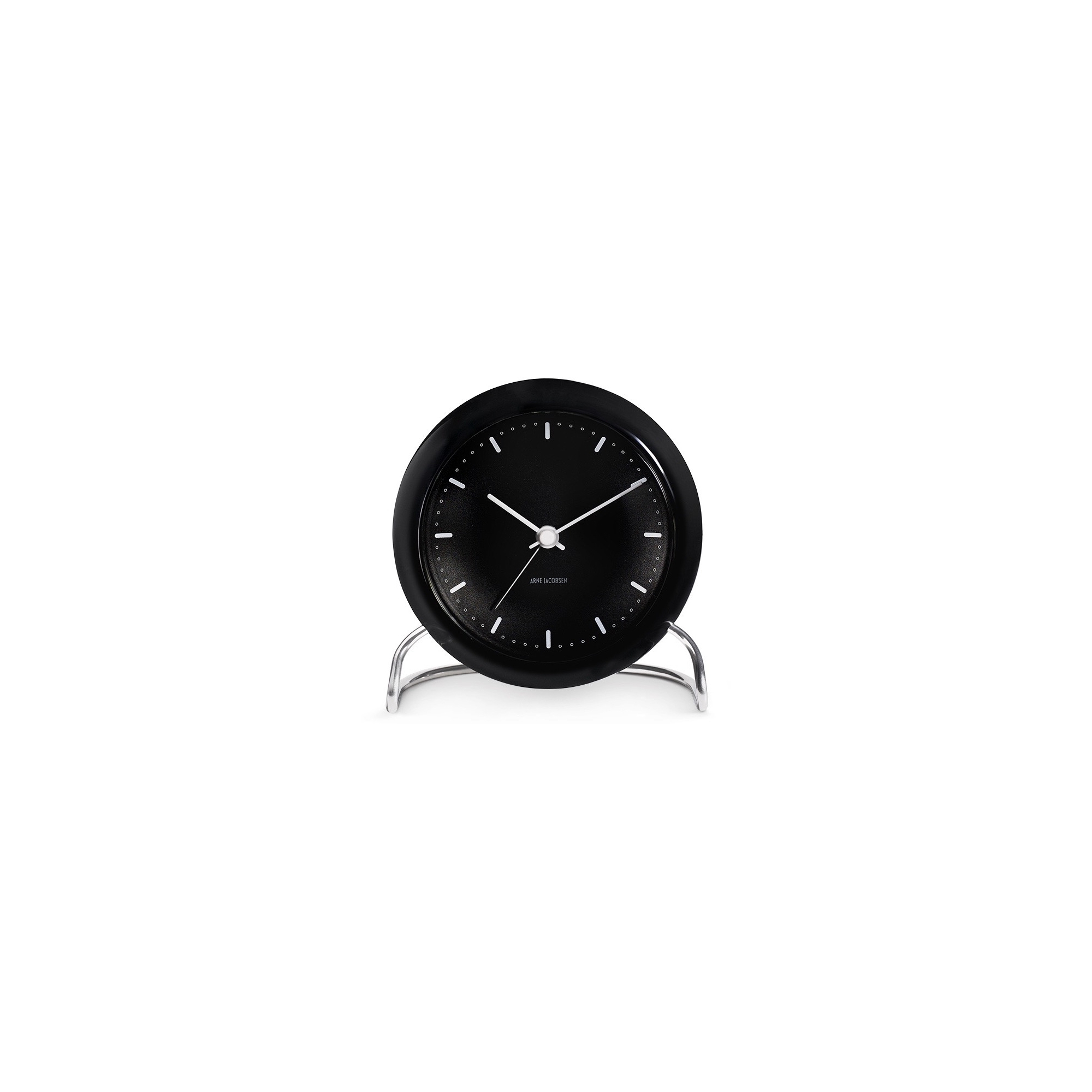 AJ City Hall alarm clock - black - Arne Jacobsen