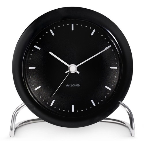 AJ City Hall alarm clock - black - Arne Jacobsen