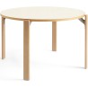 Golden, Ivory white laminate - REY table - HAY