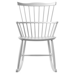 white - J52G rocking chair - FDB Møbler