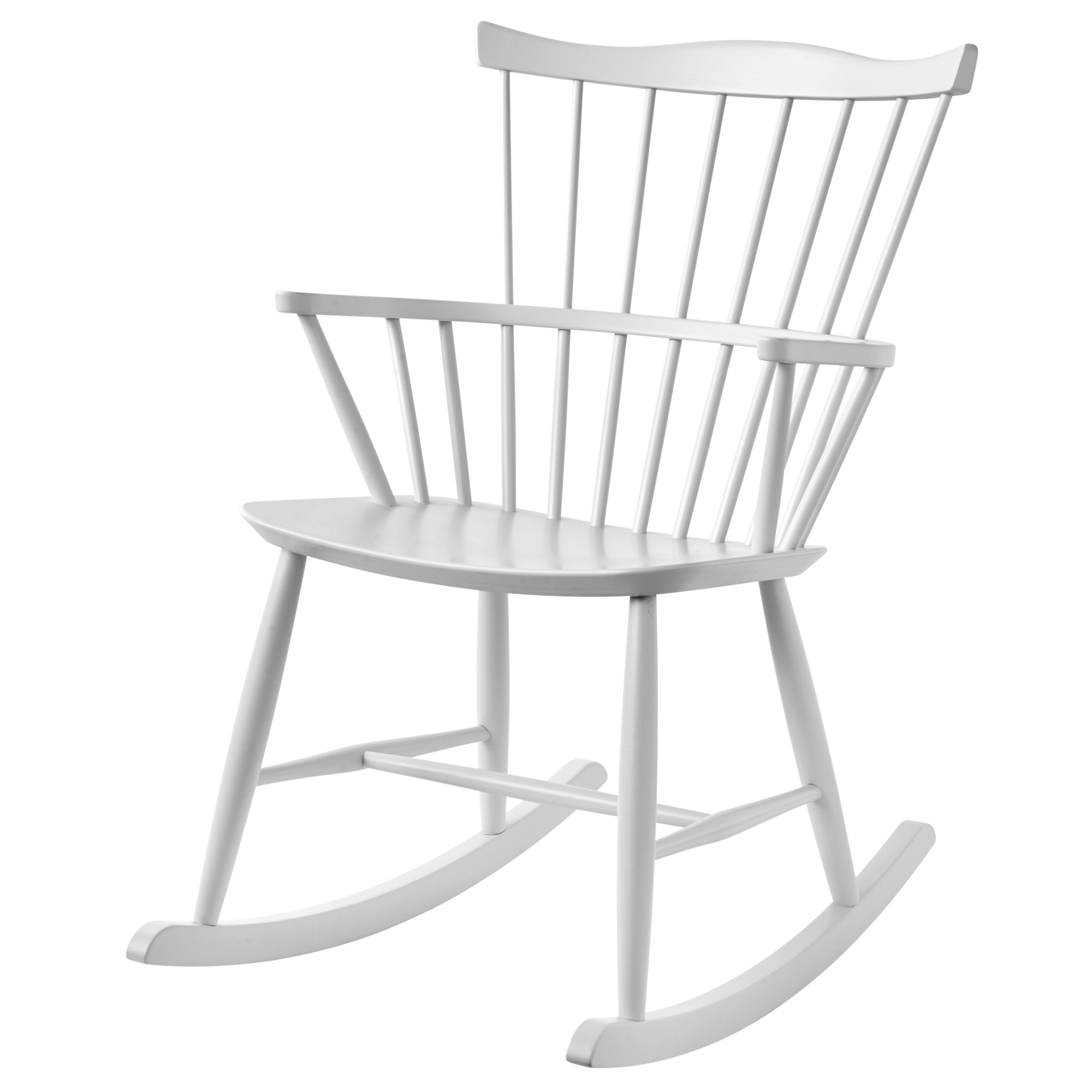 white - J52G rocking chair - FDB Møbler