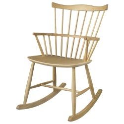 natural oak - J52G rocking chair - FDB Møbler